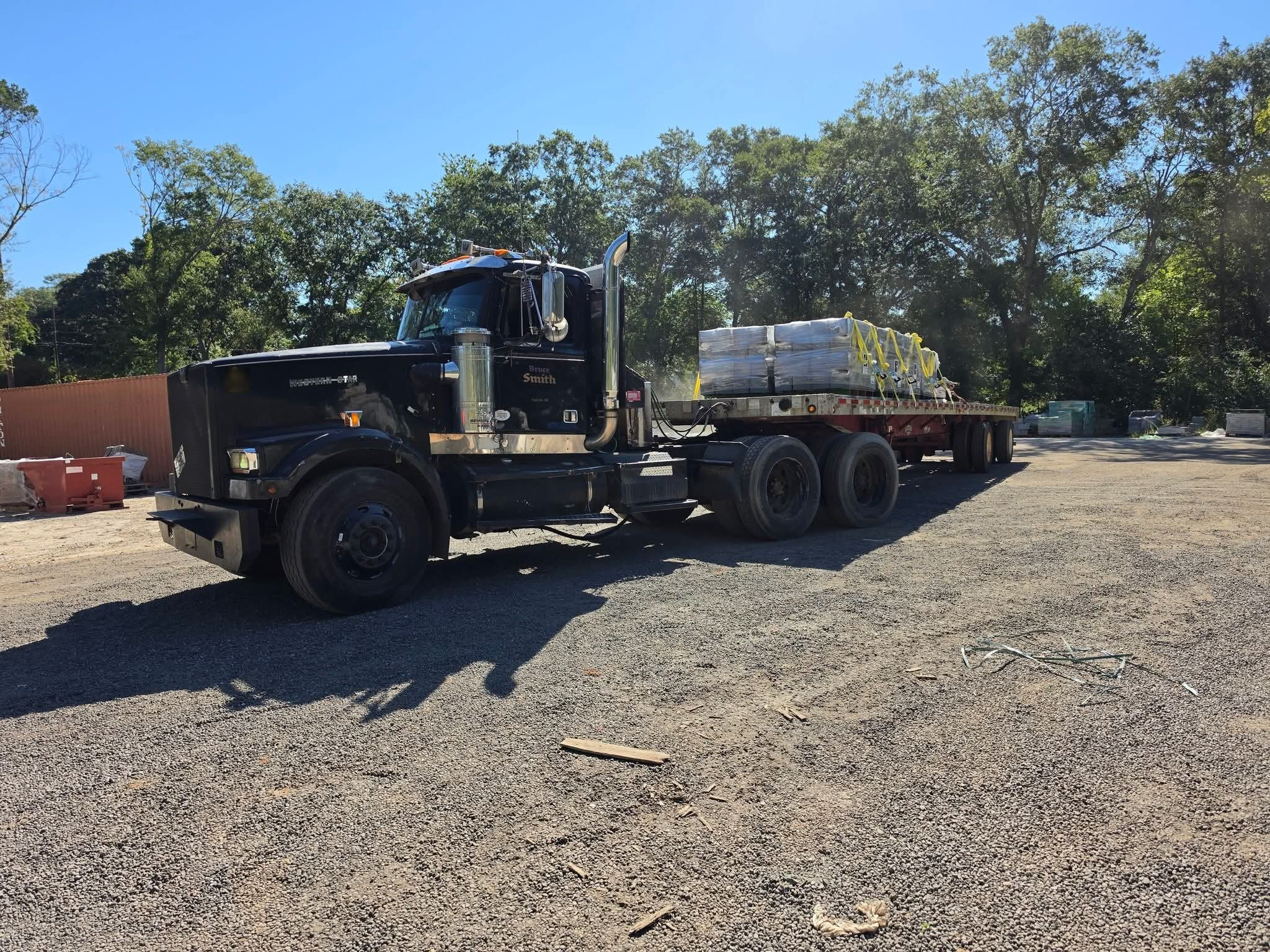 Bruce Smith Trucking flatbed truck