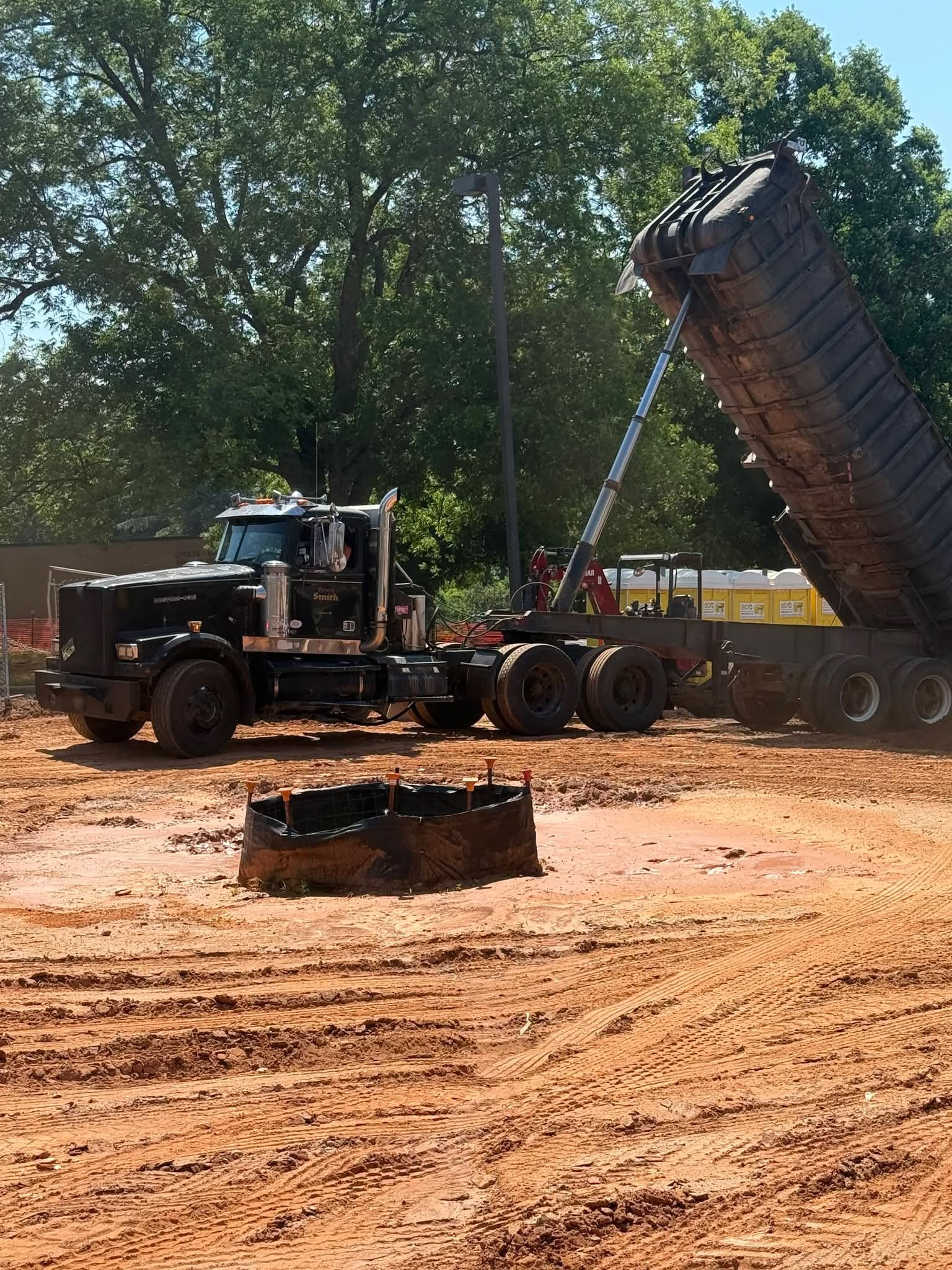 Bruce Smith Trucking dump truck hauling